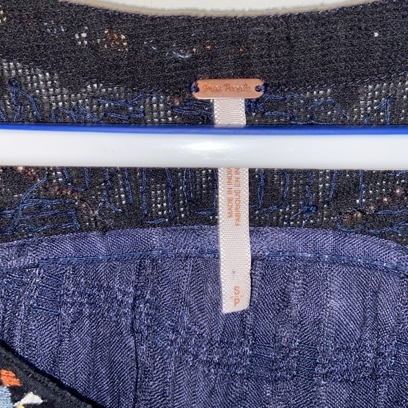 Free People Embroidered Beaded Rayon top in size S, EUC - Picture 4 of 7